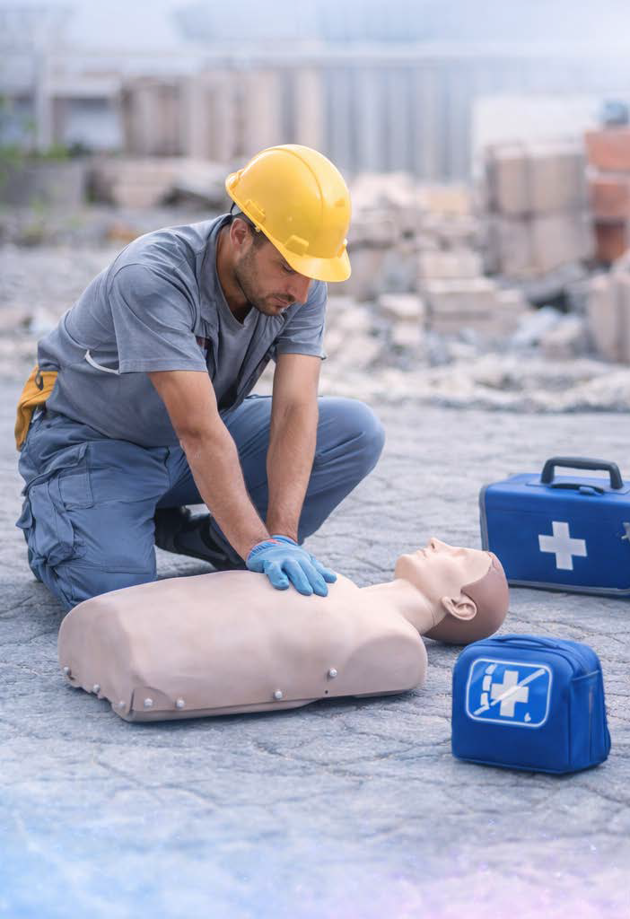 CPR training in action